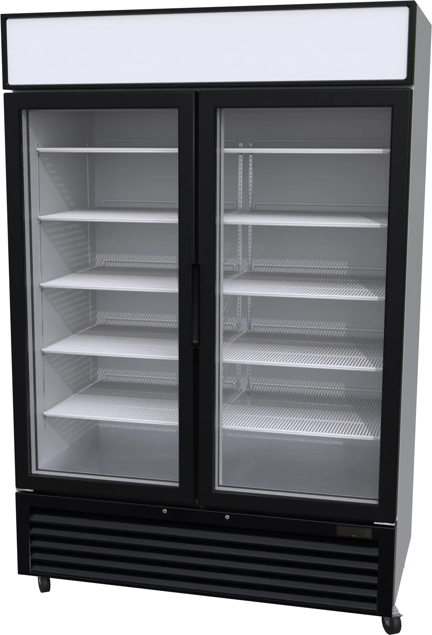 Double Door 1320L ice display freezer